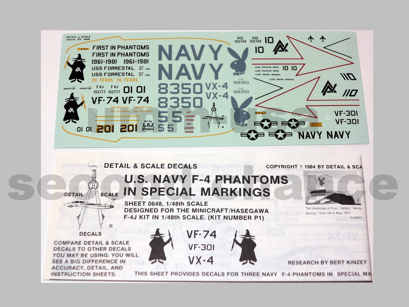 DS-0648 U.S. Navy F-4J/S Phantoms in Special Markings (SCH) 1/48